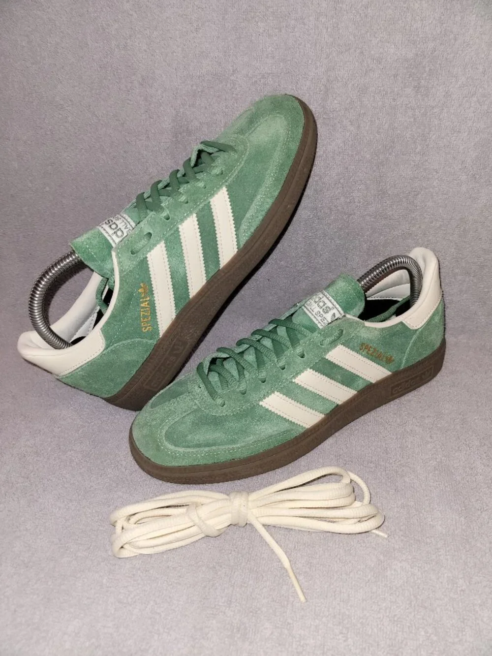 Adidas HANDBALL SPEZIAL IG6192 Preloved Green White Brown Gum Men's Size 7.5